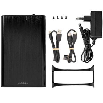 Preview: Portable 3.5“ hard disk enclosure SATA & SDD, for easy data backup & storage expansion, simple & versatile