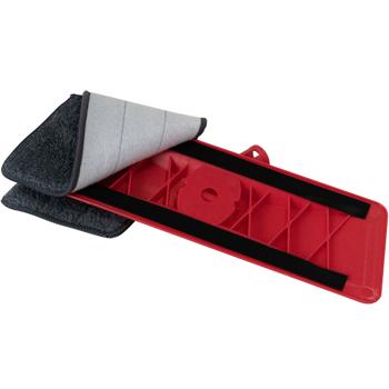 Preview: Balai-serpillère 2 en 1 avec vaporisateur - Réservoir 300 ml - Tête pivotante - Nettoyage sols carrelage, stratifié, bois, vinyle - Serpillière microfibre incluse