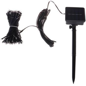 Preview: 2er-Set Solar Lichterkette 100 warm-weisse LEDs, 12,5m: Schaffen Sie magisches Ambiente – Kabellos für Party & Terrasse