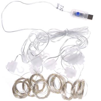 Preview: Elegante tenda luminosa a LED con telecomando, bianco caldo, 200 LED, 3x3m: illuminazione accogliente e decorazione romantica per camera da letto e soggiorno Preview: Elegante tenda luminosa a LED con telecomando, bianco caldo, 200 LED, 3x3m: illuminazione accogliente e decorazione romantica per camera da letto e soggiorno