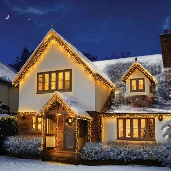 Hochwertige XXL LED Lichterkette 54m, warmweiss mit 720 LEDs - Weihnachtsbeleuchtung mit 7 Programmen - Wetterfeste IP44 Deko für Innen & Aussen