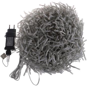 Preview: Wunderschöne LED-Büschel-Lichterkette, 2000 warmweisse LEDs, 8 Leucht-Modi, IP44, 20m - Ideal für Weihnachten, Balkon, Garten, Hochzeit & Dekoration