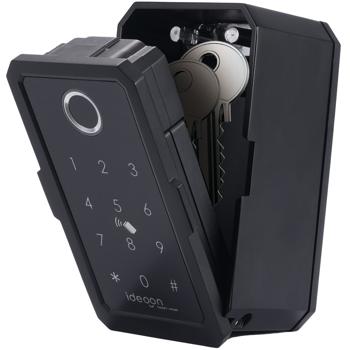 Smart key safe with fingerprint, PIN, transponder card, Bluetooth - A secure key box for home, office & vacation apartment