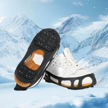 Preview: Spikes premium pour chaussures pour pointure 35 -39 : Traction sûre sur la glace et la neige, sécurité de marche maximale, antidérapants et durables