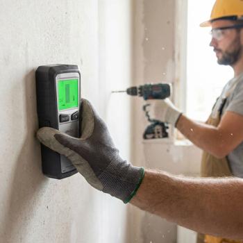 Preview: 5in1 wall scanner locator: Precise detection of metal & wood - No more drilling into pipes - For safe DIY work
