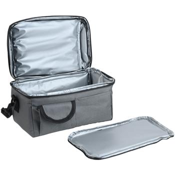 Preview: Mini-Kühltasche faltbar (6L) - Isoliert & auslaufsicher - Kühltasche mit Schultergurt, Tragegriffen & Trennfächern für Picknick & Büro