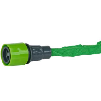 Preview: Expandable garden hose 7.5-15m set: Incl. multifunctional hand shower & coupling, super light & space-saving - effortless garden watering & cleaning!