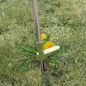 Preview: Ergonomischer Unkrautstecher 100cm: Rückenschonendes Jäten ohne Bücken & Chemie, robuster Löwenzahnstecher für Rasen & Garten