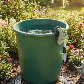 Preview: Mobile rechargeable submersible pump for rain barrels: Convenient garden irrigation without power connection, powerful, light & versatile, for every garden