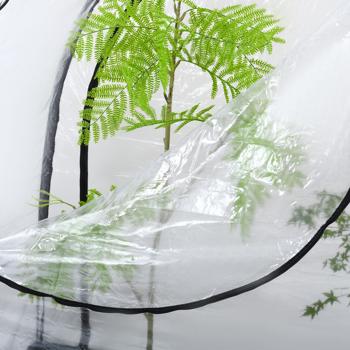 Preview: set of 2 Robust foil greenhouse and wintering tent, 175x186x84 cm: Plant protection for optimal harvest & frost-free care