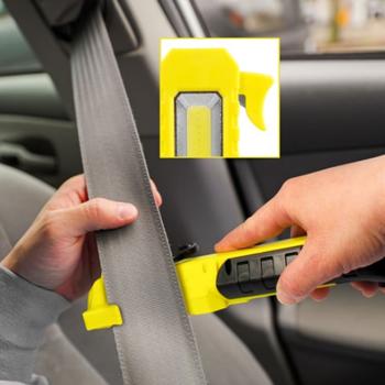 Preview: KFZ Multitool Taschenlampe ProGuard – Notfallhammer, Gurtschneider, Haken, Magnete – Leistungsstark & Lebensrettend