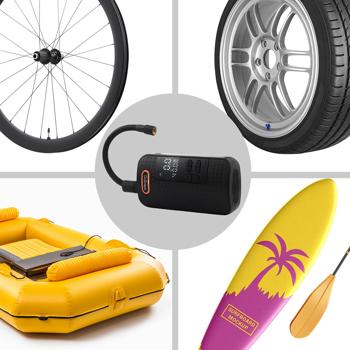 Preview: Compressore mobile a batteria da 10,3 bar: pompa d‘aria potente e senza fili con display digitale per auto e moto