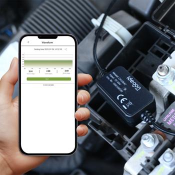 Contrôleur intelligent de batterie de voiture avec application – surveillance fiable 6-12 V – optimise les performances et la durée de vie de la batterie, IPX7