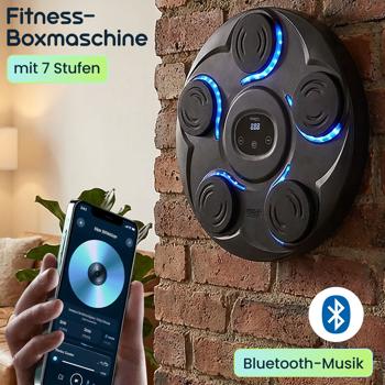Preview: Fitness-Boxmaschine mit 7 Stufen & Bluetooth-Musik – Reaktions- & Koordinationstrainer, inkl. Boxhandschuhe – Für mehr Motivation