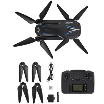 Preview: Professional GPS drone with full HD camera, incl. spare battery: razor-sharp aerial shots - 800m range & compact design for adventurers