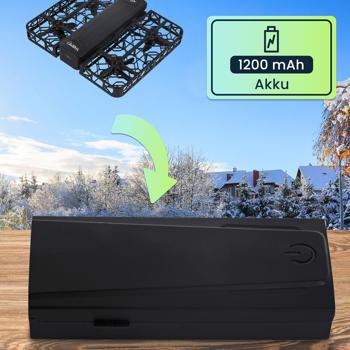 Preview: Zusatz- und Ersatz-Akku für Kamera Drohne CH10647, 1,200 mAh / 7,4 V - Hochleistungs Flugakku für lange Flugzeit, Drohnen Zubehör wiederaufladbar