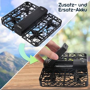 Preview: Zusatz- und Ersatz-Akku für Kamera Drohne CH10647, 1,200 mAh / 7,4 V - Hochleistungs Flugakku für lange Flugzeit, Drohnen Zubehör wiederaufladbar
