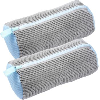 Preview: set of 2 shoe wash bags with cleaning fibers: Gentle on sneakers & sneakers in the washing machine, effective cleaning & protection - sparkling clean shoes