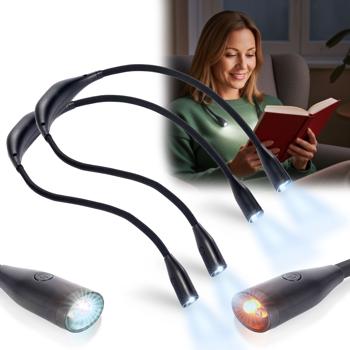 Preview: 2er-Set LED-Leseleuchte zum Umhängen: Dimmbar, 3 Farbtemperaturen, Akku – Freihändiges Licht fur Lesen, Handarbeit & Reisen Preview: 2er-Set LED-Leseleuchte zum Umhängen: Dimmbar, 3 Farbtemperaturen, Akku – Freihändiges Licht fur Lesen, Handarbeit & Reisen