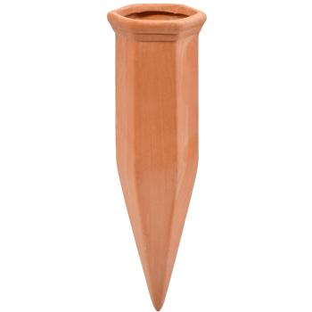 Preview: set of 8 XL clay watering cones for bottles: Automatic plant watering - take a carefree vacation & enjoy healthy plants