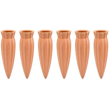 Preview: set of 12 XL clay cone watering spigots for bottles: Automatic plant watering - take a carefree vacation & enjoy healthy plants