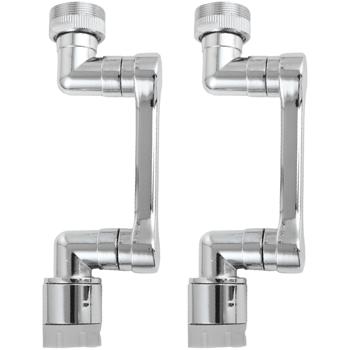 set di 2 rubinetti girevoli a 1080°: per il bagno e la cucina - Un aeratore flessibile per rubinetti - Risparmia acqua e porta comodità