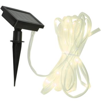 Preview: 2er-Set Flexibler Solar Lichtschlauch 7m mit 50 LEDs: Stimmungsvolle Beleuchtung für Garten, Balkon & Terrasse, energieeffizient, wasserfest & einfach formbar für kreative Lichtakzente