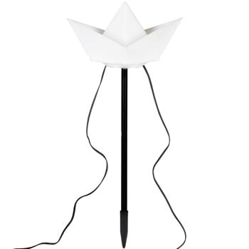 Preview: Lampes solaires décoratives 3 bateaux - Piquet de terre inclus - Lumière blanche agréable - Batterie Ni-Mh rechargeable - Hauteur 28.5cm