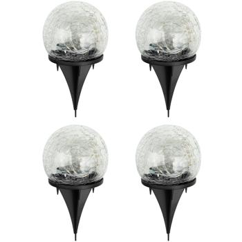 Preview: Stimmungsvolles 8er Set Solar Kugelleuchten Crackle Glas mit Erdspiess: Gartenbeleuchtung mit warmweissem LEDs, wetterfest, ideal für Rasen & Beete Preview: Stimmungsvolles 8er Set Solar Kugelleuchten Crackle Glas mit Erdspiess: Gartenbeleuchtung mit warmweissem LEDs, wetterfest, ideal für Rasen & Beete