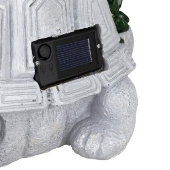 Preview: Charming LED solar garden light turtle (26 x 14.8 x 17cm): atmospheric decoration, easy to place for garden, balcony & terrace
