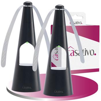 Preview: set di 2 tergicristalli per insetti con illuminazione a LED, batteria e USB: repellente per mosche delicato ed efficace per la tavola e in viaggio, flessibile quando si mangia e all‘aperto