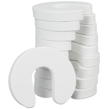 Preview: Protection anti-pincement de porte (lot de 10) - Mousse flexible EVA blanc - Sûr, durable, facile à installer - Pour portes & fenêtres