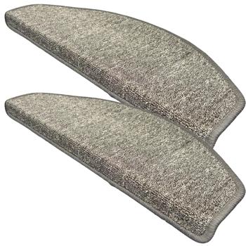 Preview: Stair tread mats, 14 pieces, half-round, anthracite: : Non-slip, robust & sound-absorbing - More safety & elegance for your stairs