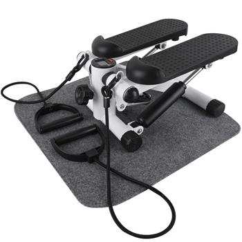 Mini-stepper Fitness - Élastiques intégrés Bras/Jambes - Compteur Entraînement - Max. 100kg - Compact Maison
