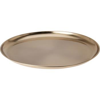 Plateau de service & plateau décoratif exclusif en métal, Ø39 cm - Design moderne pour Noël, les fêtes & les festivités. Décoration élégante pour ta maison