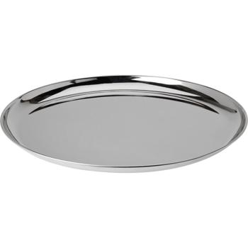 Elégant plateau de service & plateau décoratif en métal, Ø39 cm- Design élégant pour Noël, les fêtes, la décoration, la cuisine & la maison