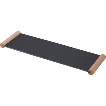Plateau rustique en ardoise avec poignées en bois : 50x15x3cm - Un accessoire de service polyvalent pour l‘apéritif, le fromage, les tapas & les sushis 