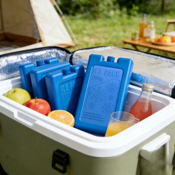 Preview: Lot de 6 accumulateurs de froid pour sac isotherme et boîte repas – 200 g chacun, éléments réfrigérants plats et réutilisables – accumulateur sans BPA pour 12 h de refroidissement