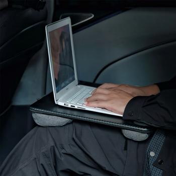 Preview: Multifunctional laptop pad with mouse pad and phone holder, 36 x 5,5 x 57,5 cm - Comfortable & portable - for home-office, travel and more