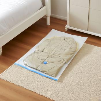 Preview: 3 sacs de rangement sous vide XL, 80 x 120 cm – compression par aspirateur – pour ranger vos vêtements à l’abri de la poussière et sans les froisser