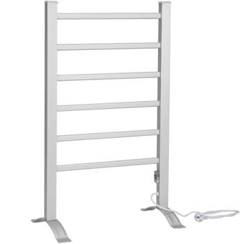 Preview: Chauffe-serviettes électrique 105 watts, à poser et à suspendre - autoportant & montable au mur - séchage rapide & serviettes chaudes Preview: Chauffe-serviettes électrique 105 watts, à poser et à suspendre - autoportant & montable au mur - séchage rapide & serviettes chaudes