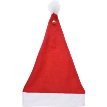 Berretto di Babbo Natale festoso con pompon e campanella - ideale per feste, costumi e l‘atmosfera festosa perfetta