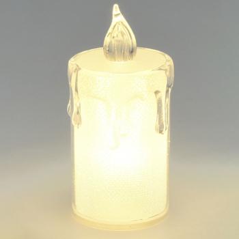 Preview: Bougies LED Élegantes - Lot de 3, Effet Flamme Réaliste, Sans Risque - Déco Sûre Table, Étagère, Fêtes - Piles LR1130 Incluses