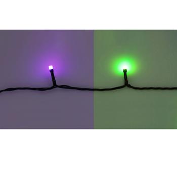 Hochwertige RGBW LED Lichterkette 9,6 m mit 96 LEDs - Dimmbar, Farbwechsel mit Fernbedienung. Für Innen & Aussen - Weihnachts- & Partybeleuchtung