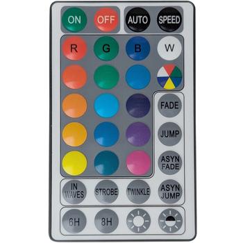 Preview: Catena luminosa LED RGBW di alta qualità 9,6 m con 96 LED - Dimmerabile, cambio colore con telecomando. Per interni ed esterni - Illuminazione natalizia e per feste