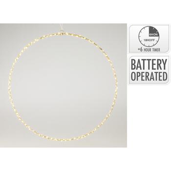 Preview: Anello decorativo con 150 LED, bianco caldo, 50 x 0,5 cm - ideale per feste, come decorazione per finestre & decorazione natalizia per interni Preview: Anello decorativo con 150 LED, bianco caldo, 50 x 0,5 cm - ideale per feste, come decorazione per finestre & decorazione natalizia per interni