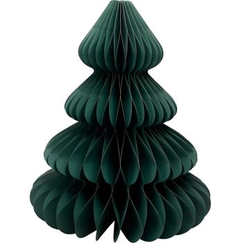 Dekorativer Papier-Weihnachtsbaum-Anhänger 15x15x20 cm in Grün - Festliche Deko für eine frohe Weihnachtsstimmung, perfekt zum Basteln & Dekorieren