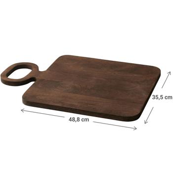 Preview: Pregiato e sostenibile tagliere in legno di mango in legno certificato FSC - ideale come tagliere da portata, tagliere da cucina o come piatto per formaggi e affettati Preview: Pregiato e sostenibile tagliere in legno di mango in legno certificato FSC - ideale come tagliere da portata, tagliere da cucina o come piatto per formaggi e affettati