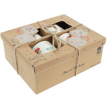 Preview: Wunderbares 4er Tassen Set, 200ml, Porzellan, festliches Weihnachts-Design - Hochwertig, robust, ideal als Geschenk & Deko Preview: Wunderbares 4er Tassen Set, 200ml, Porzellan, festliches Weihnachts-Design - Hochwertig, robust, ideal als Geschenk & Deko