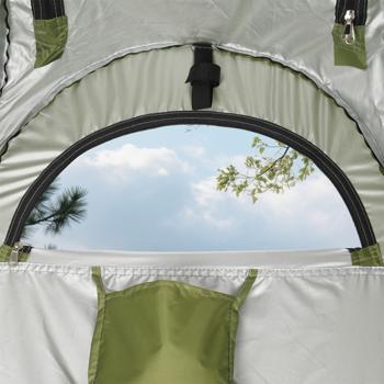 Preview: Tente de douche, toilettes et vestiaire pop-up – pour camping, plage et séjours en nature – cabine verte portable, montage rapide